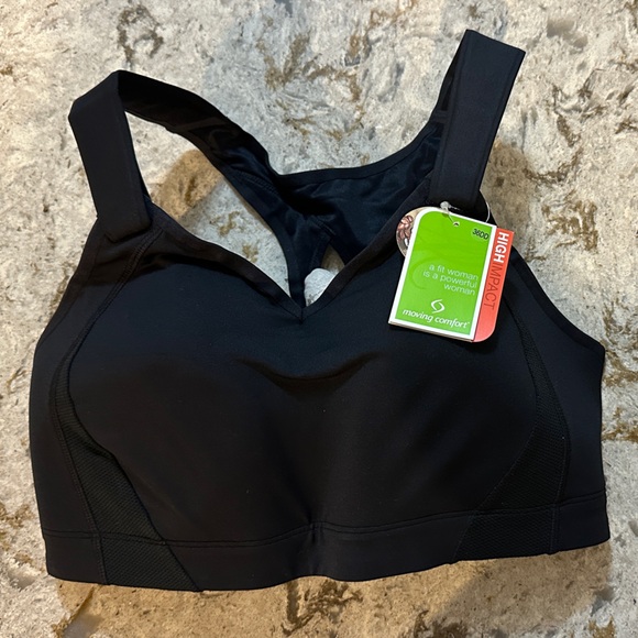 Moving Comfort Black Sports Bra NWT - Picture 2 of 5